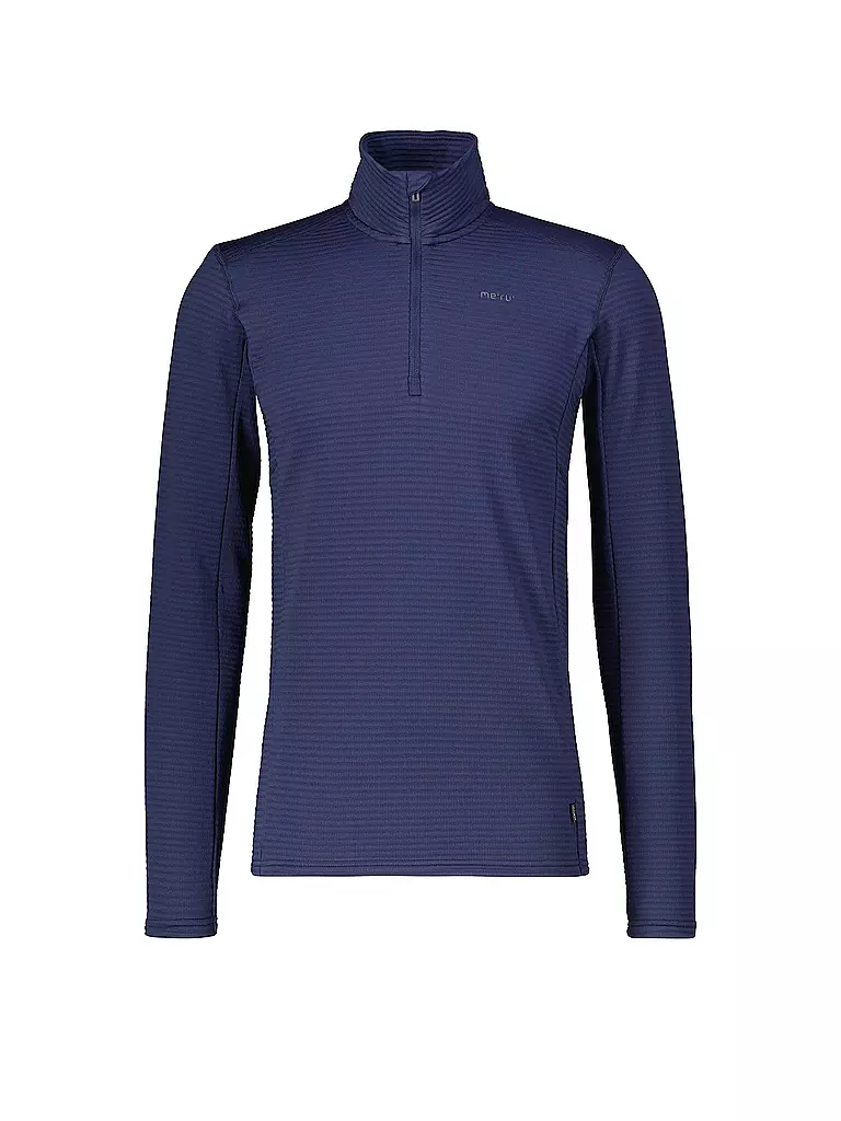 MERU | Zipshirt funzionale da uomo Langesund | Blu scuro