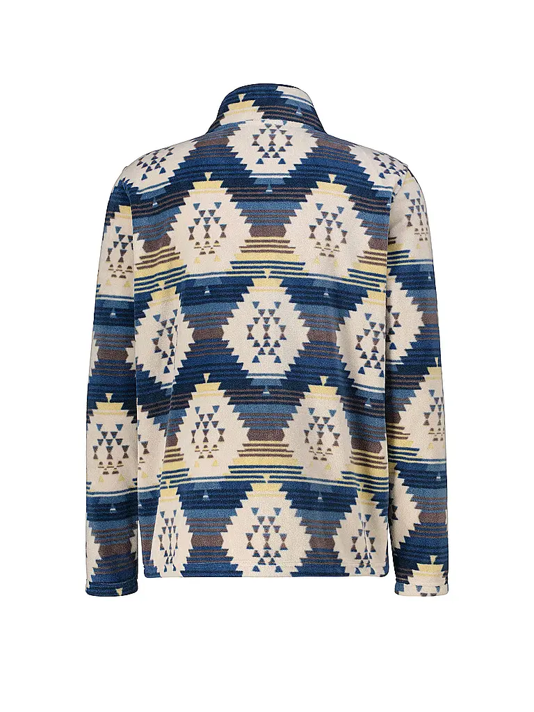 MERU | Zipshirt funzionale da uomo Tomar Print | Beige