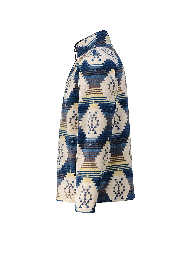 MERU | Zipshirt funzionale da uomo Tomar Print | Beige