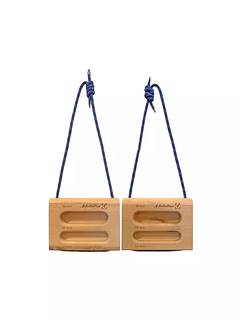 METOLIUS | Attrezzo da allenamento Wood Rock Rings II | Marrone