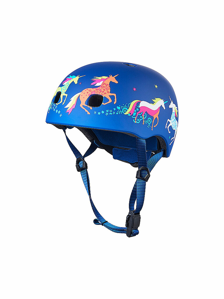 Casco da scooter per bambini Unicorno blu 52-56CM