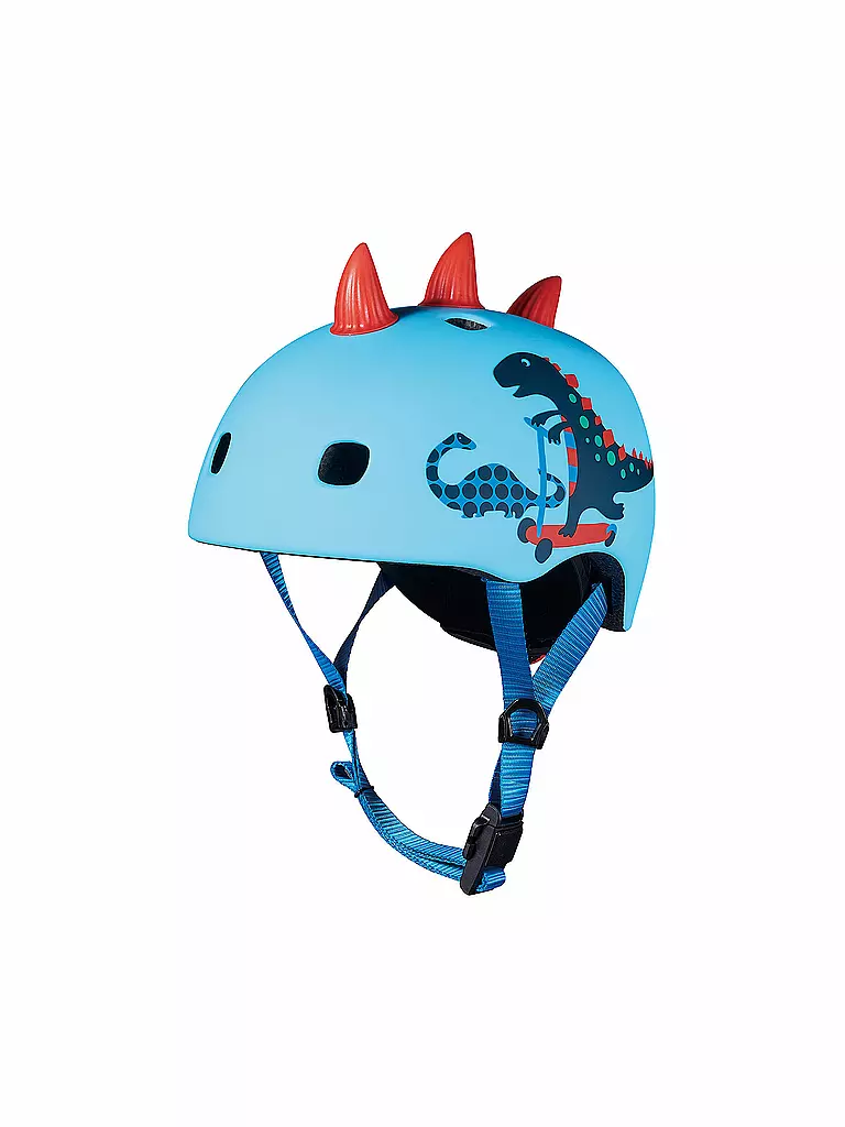 MICRO | Casco per monopattino per bambini Scootersaurus 3D V2 | Blu