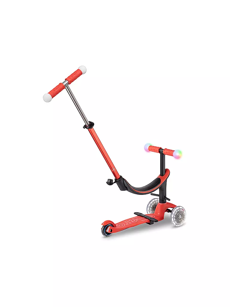 MICRO | Monopattino per bambini Micro Mini 2Grow Deluxe Magic LED | Rosso