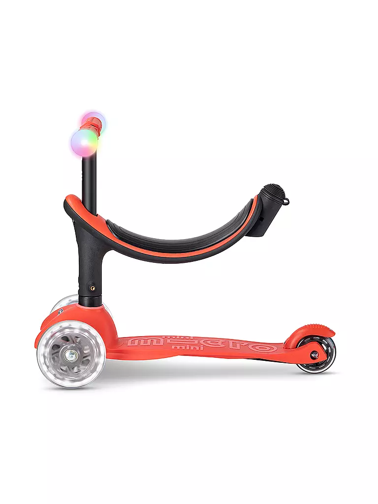 MICRO | Monopattino per bambini Micro Mini 2Grow Deluxe Magic LED | Rosso