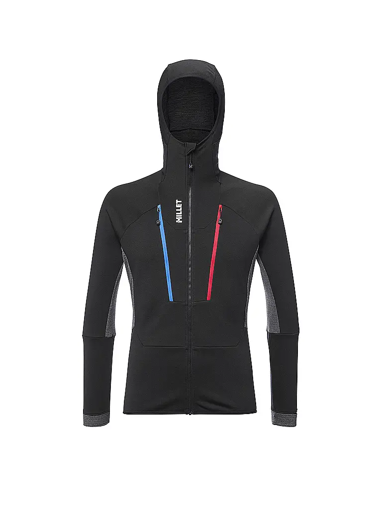 MILLET | Giacca ibrida da uomo TRILOGY ICON WOOL Fleece Hoodie | Nero