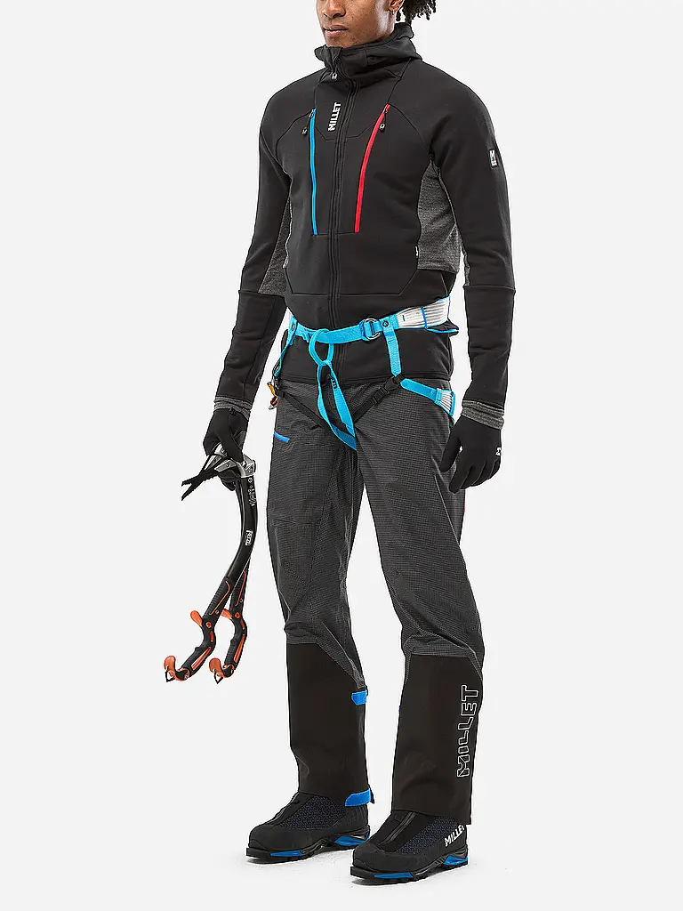 MILLET | Giacca ibrida da uomo TRILOGY ICON WOOL Fleece Hoodie | Nero