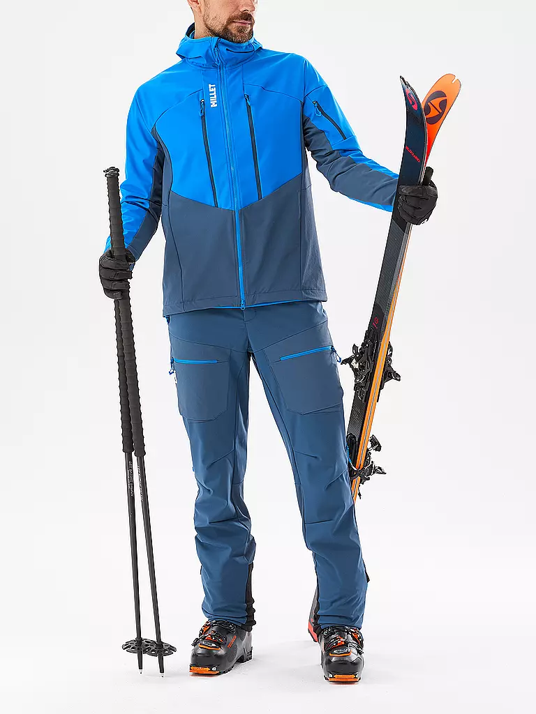 MILLET | Giacca softshell da uomo White Shield Hoodie | Blu