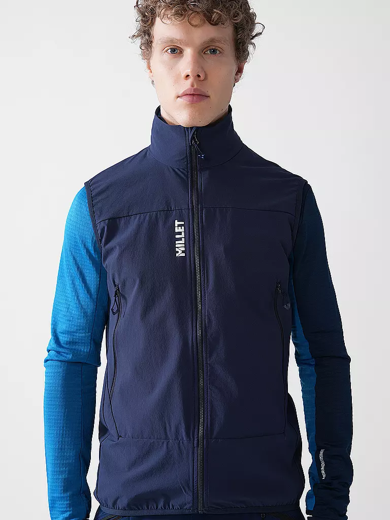 MILLET | Gilet softshell da uomo Fusion XCS | Blu scuro