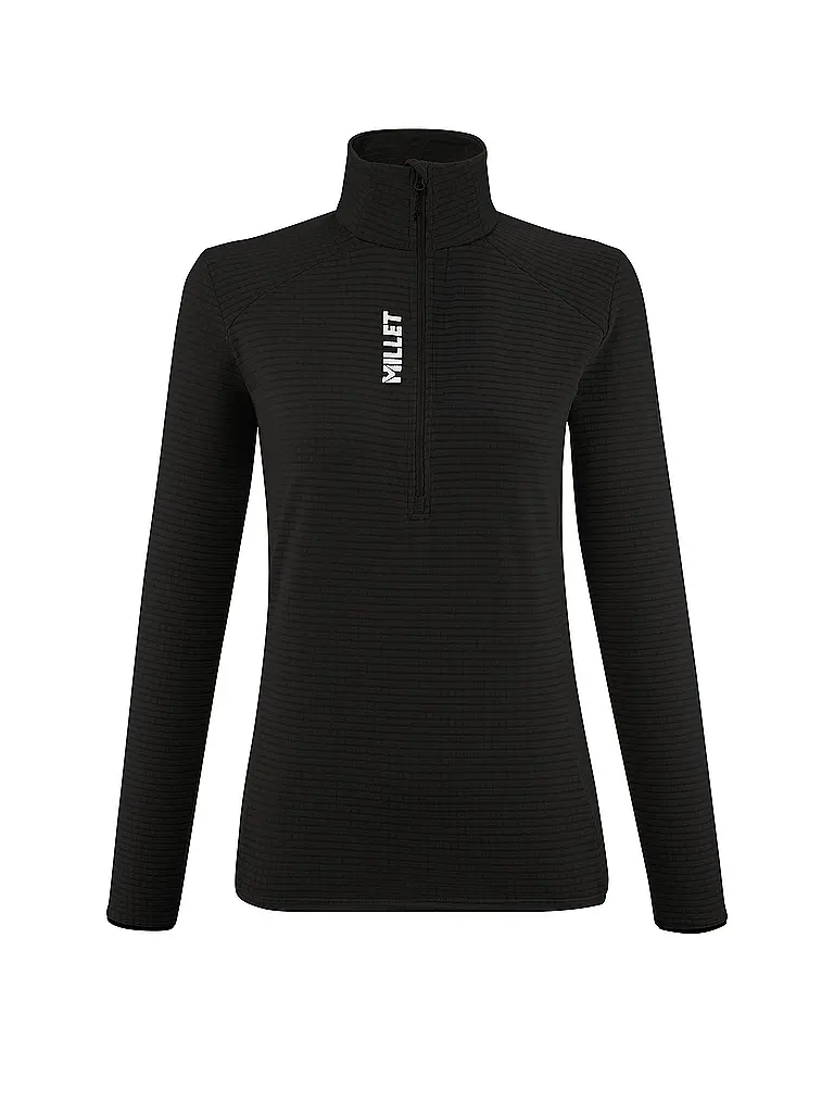 MILLET | Zipshirt da donna Intense Fleece per escursioni | Nero
