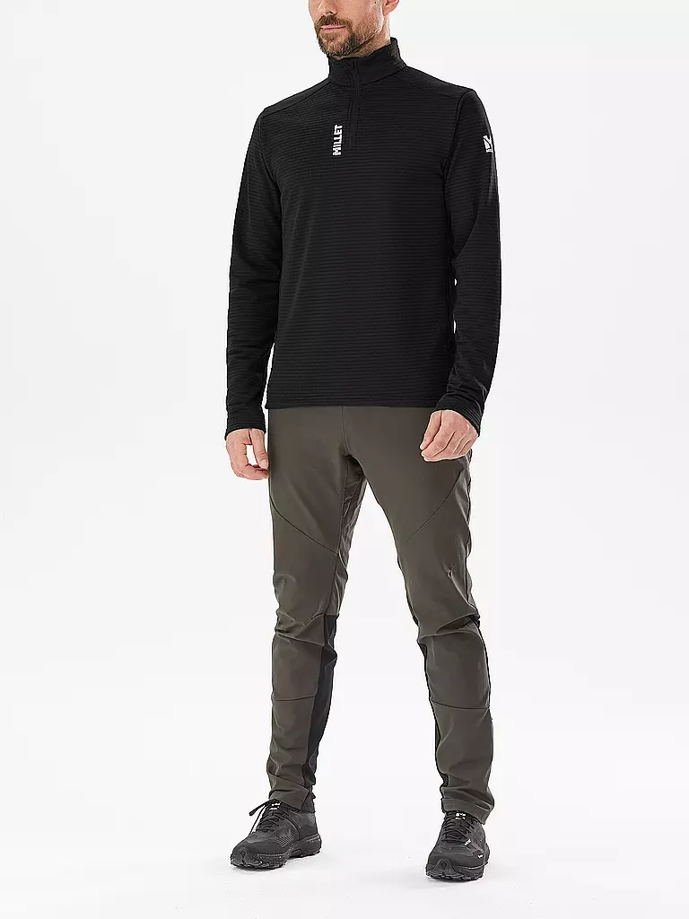 MILLET | Zipshirt da uomo Intense Fleece | Nero
