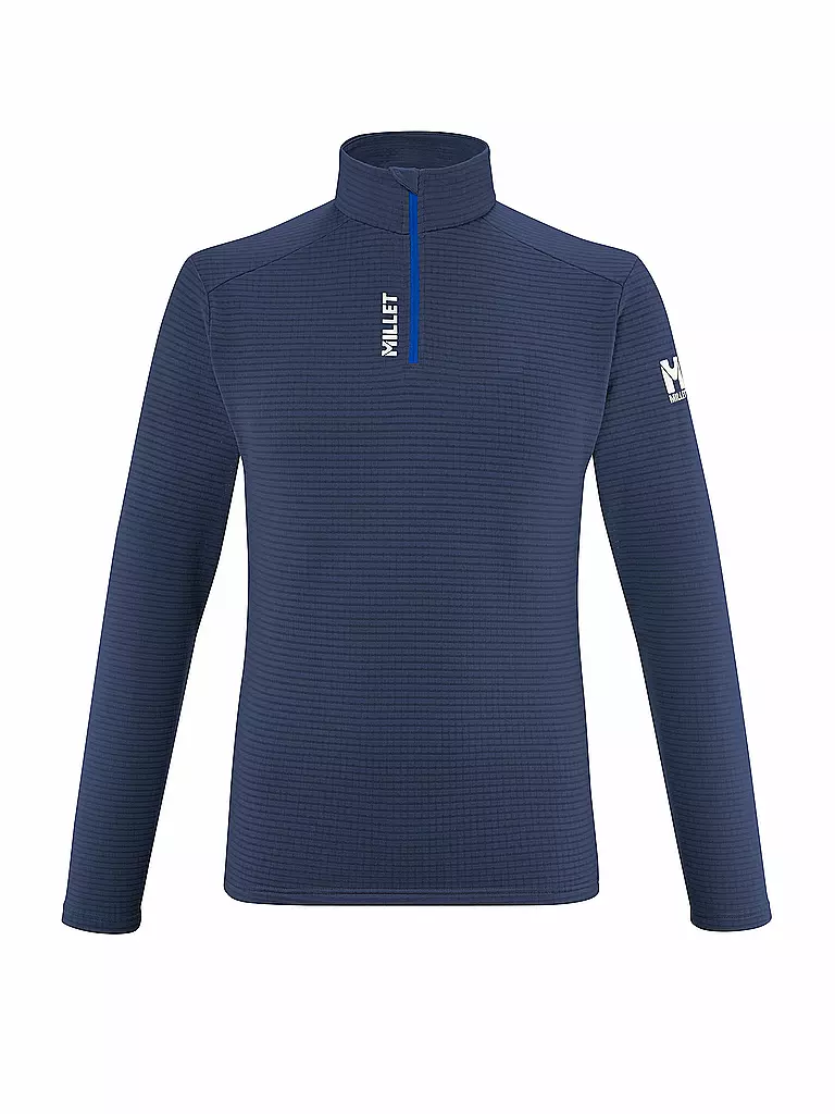 MILLET | Zipshirt Intense Fleece da uomo | Blu scuro