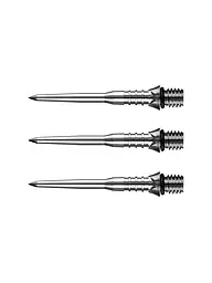 MISSION | Punte per freccette Titan Pro Conversion zigrinate 30 mm | Argento