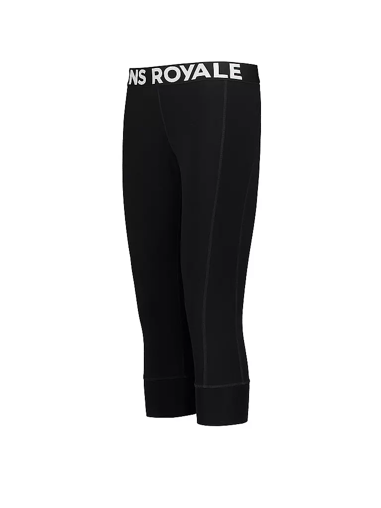 MONS ROYALE | Damen 3/4 Legging Cascade Merino Flex 200 | Nero
