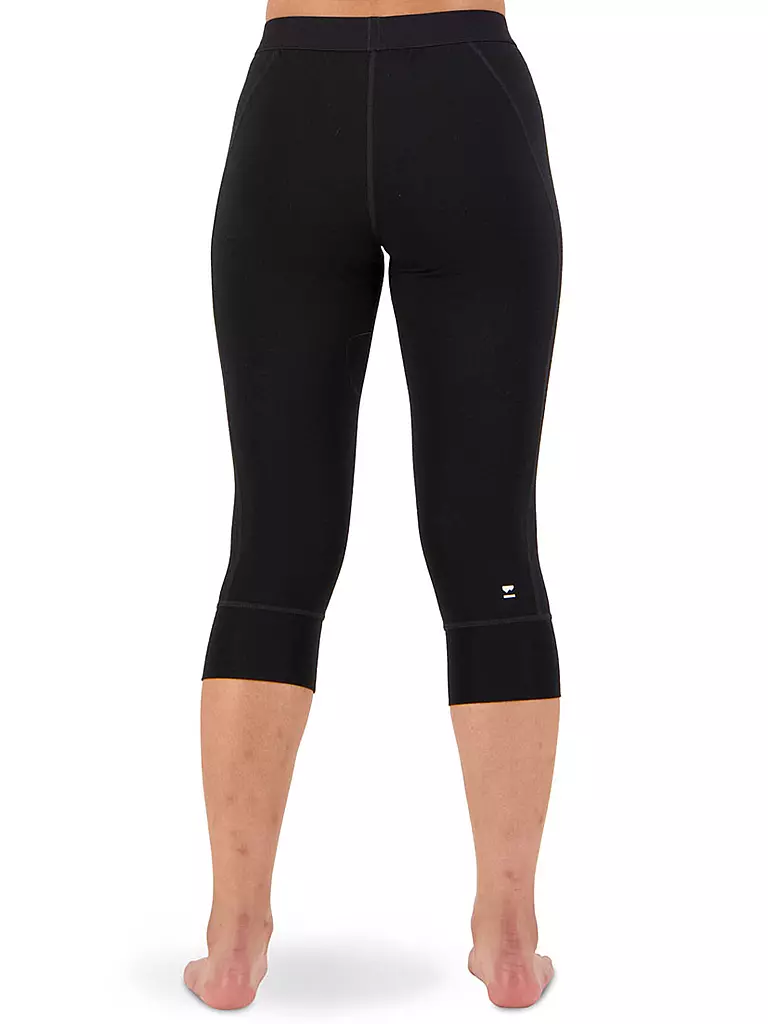 MONS ROYALE | Damen 3/4 Legging Cascade Merino Flex 200 | Nero