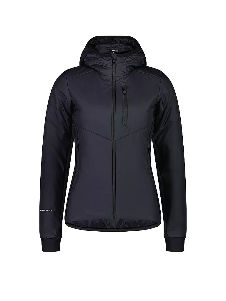 MONS ROYALE | Damen Isojacke Arete Wool Hoodie | Nero