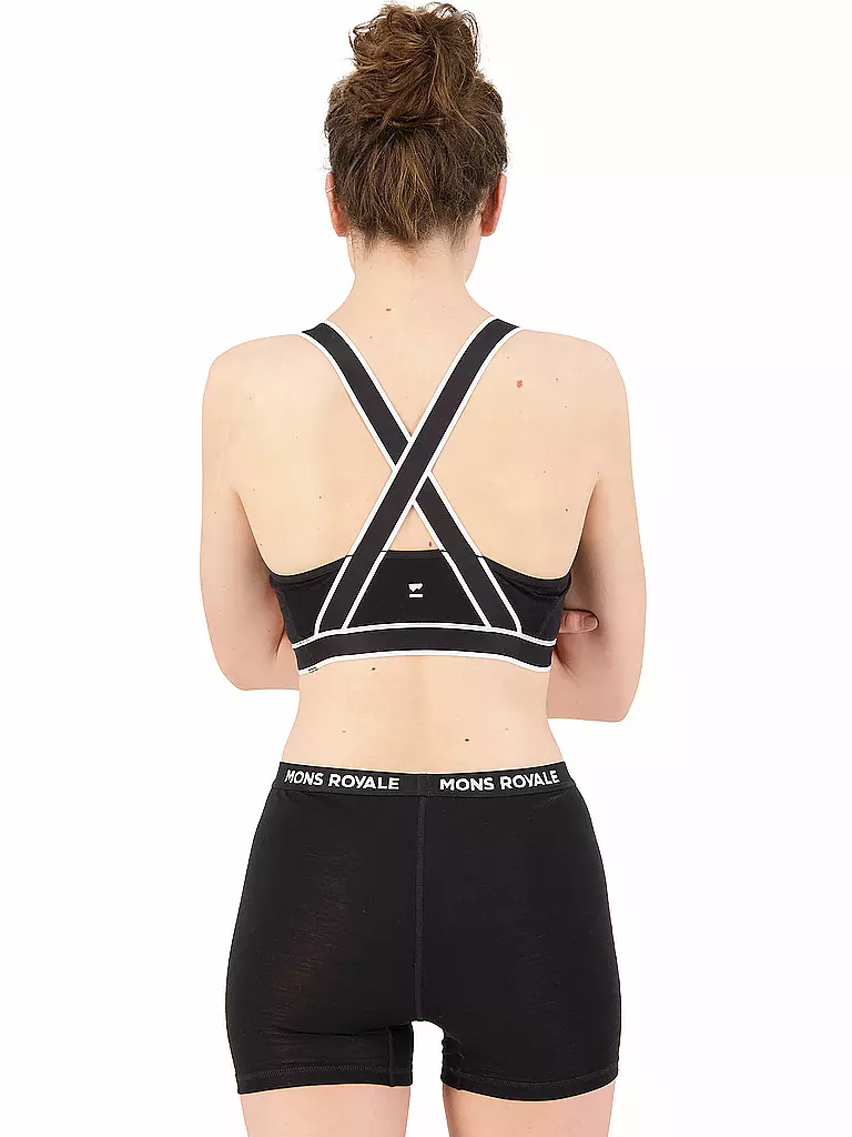 MONS ROYALE | Damen Sport-BH Stella-X Low Support | Nero