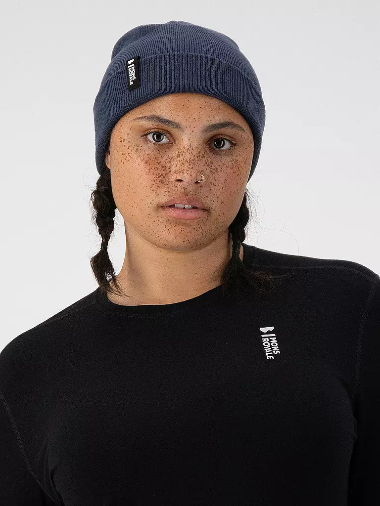 MONS ROYALE | Mütze Mc Cloud Merino | Blu scuro