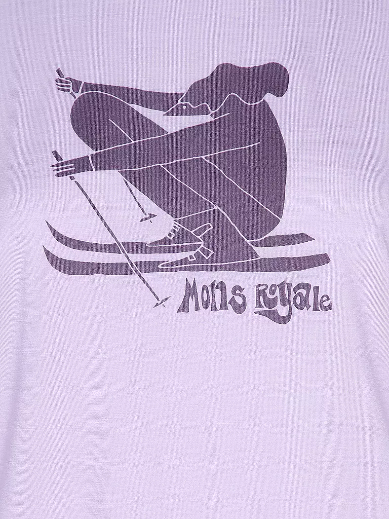MONS ROYALE | Maglietta funzionale da donna Icon Relaxed | Lilla