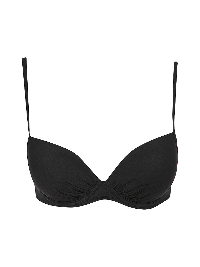 Top bikini da donna con coppe Basic nero 34