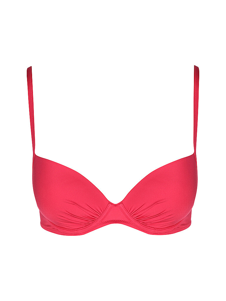 Top bikini da donna con coppe Basic rosso 42