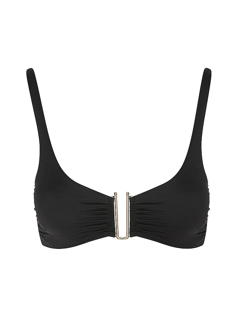 Bikinioberteil da donna con ferretto nero 38