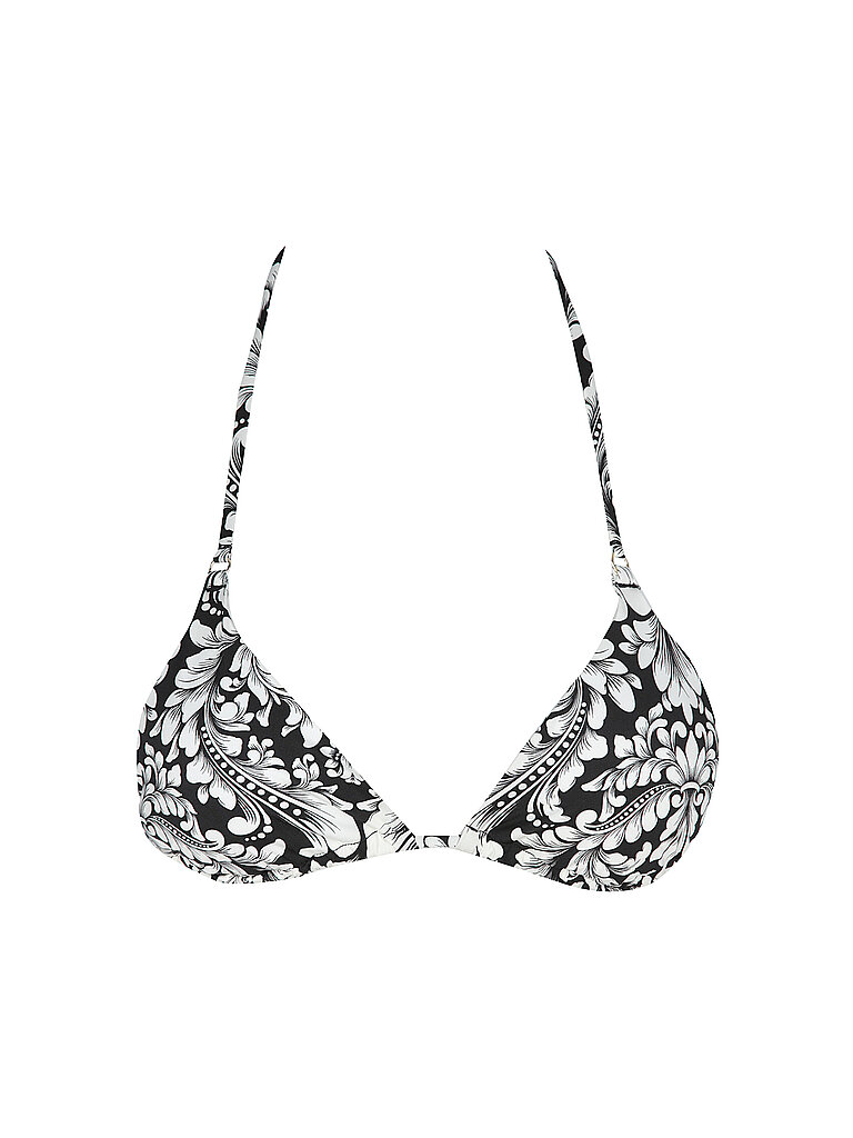 Top bikini triangolo da donna nero 34