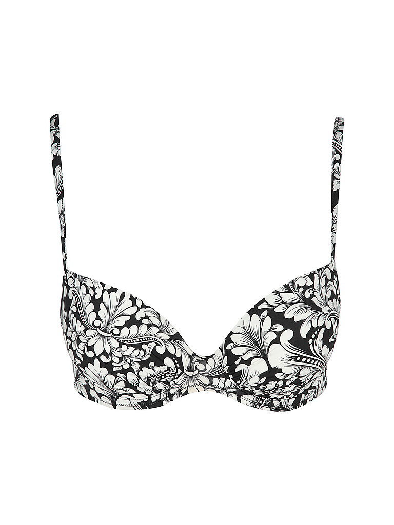 Top bikini a conchiglia basic da donna nero 36