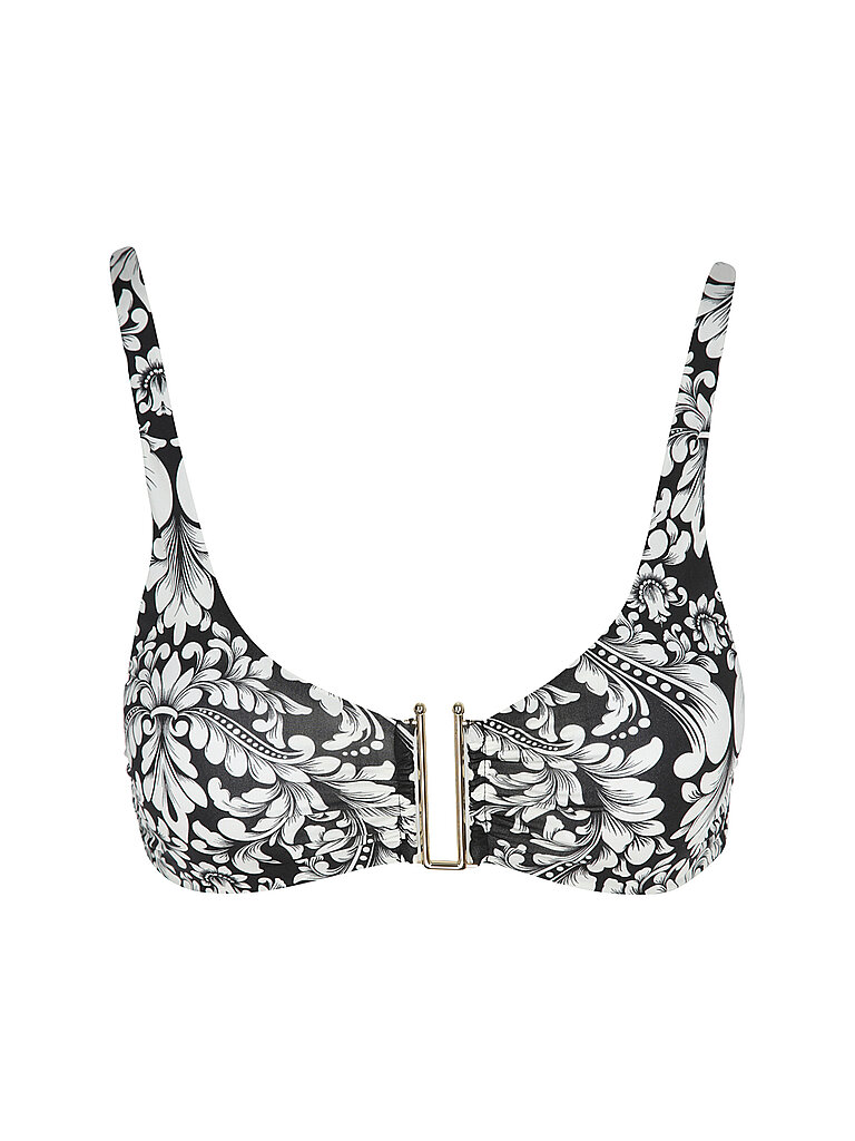 Top bikini da donna con ferretto nero 38
