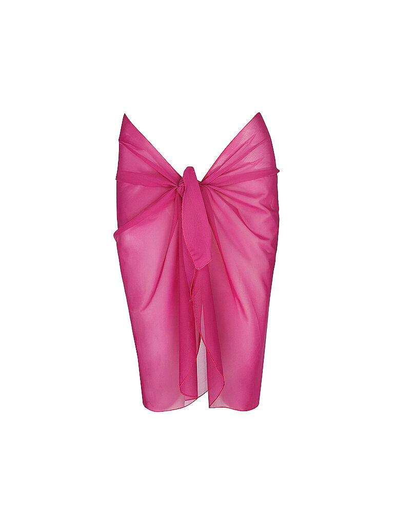 Pareo corto da donna in mesh bacca