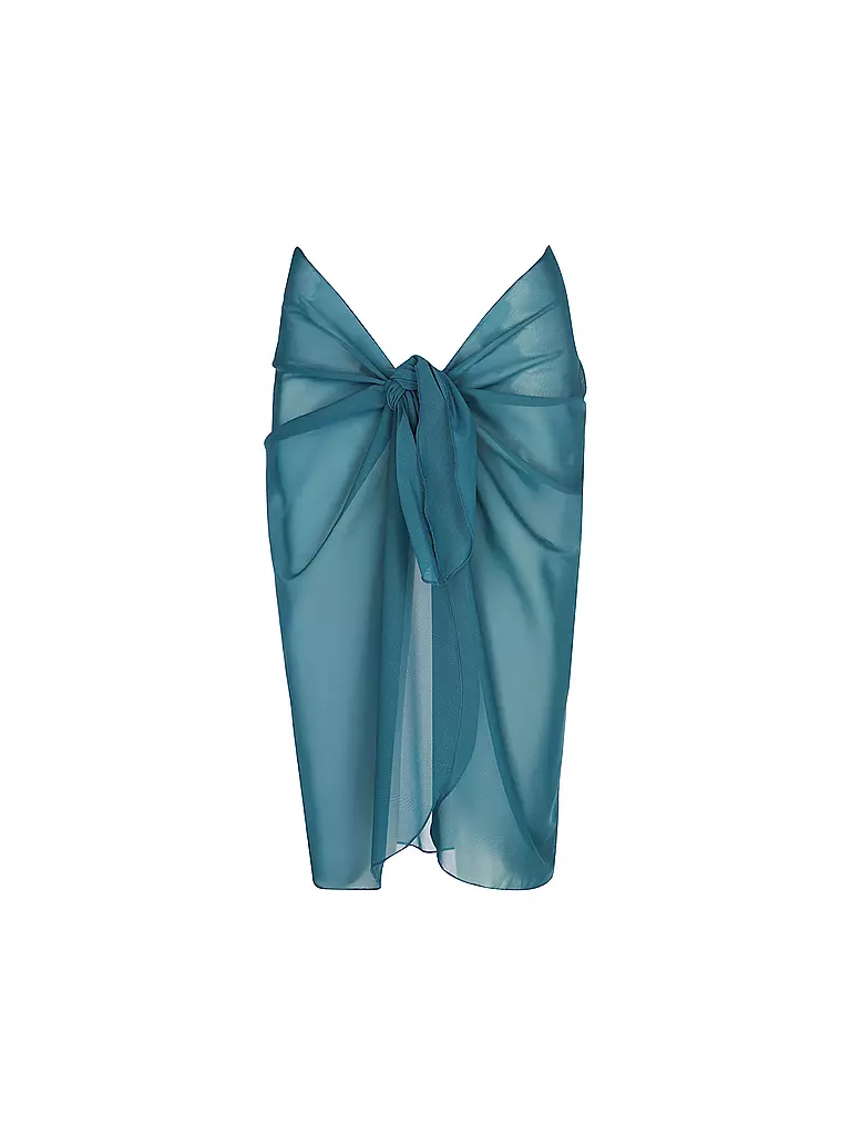 MRS & HUGS | Pareo corto da donna in mesh | Petrolio