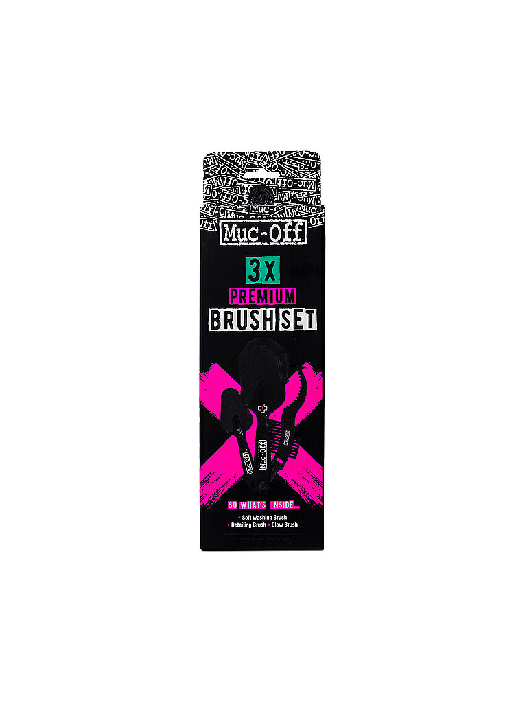 Set di spazzole Premium, confezione da 3 nero