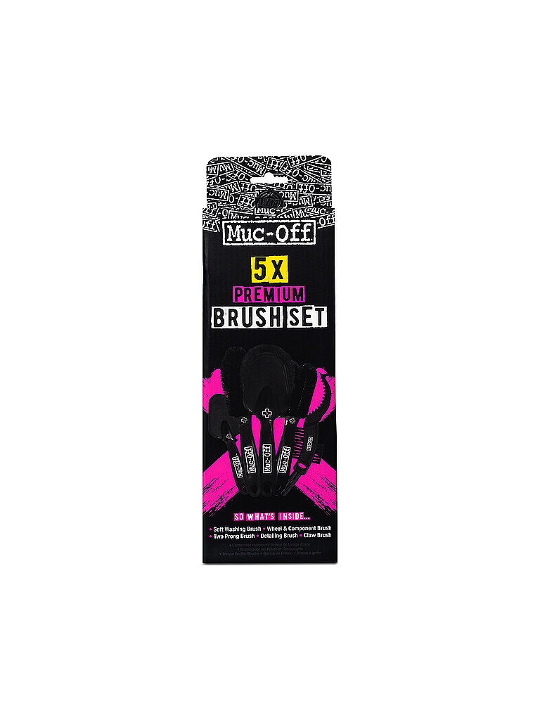 Set di spazzole Premium, confezione da 5 nero