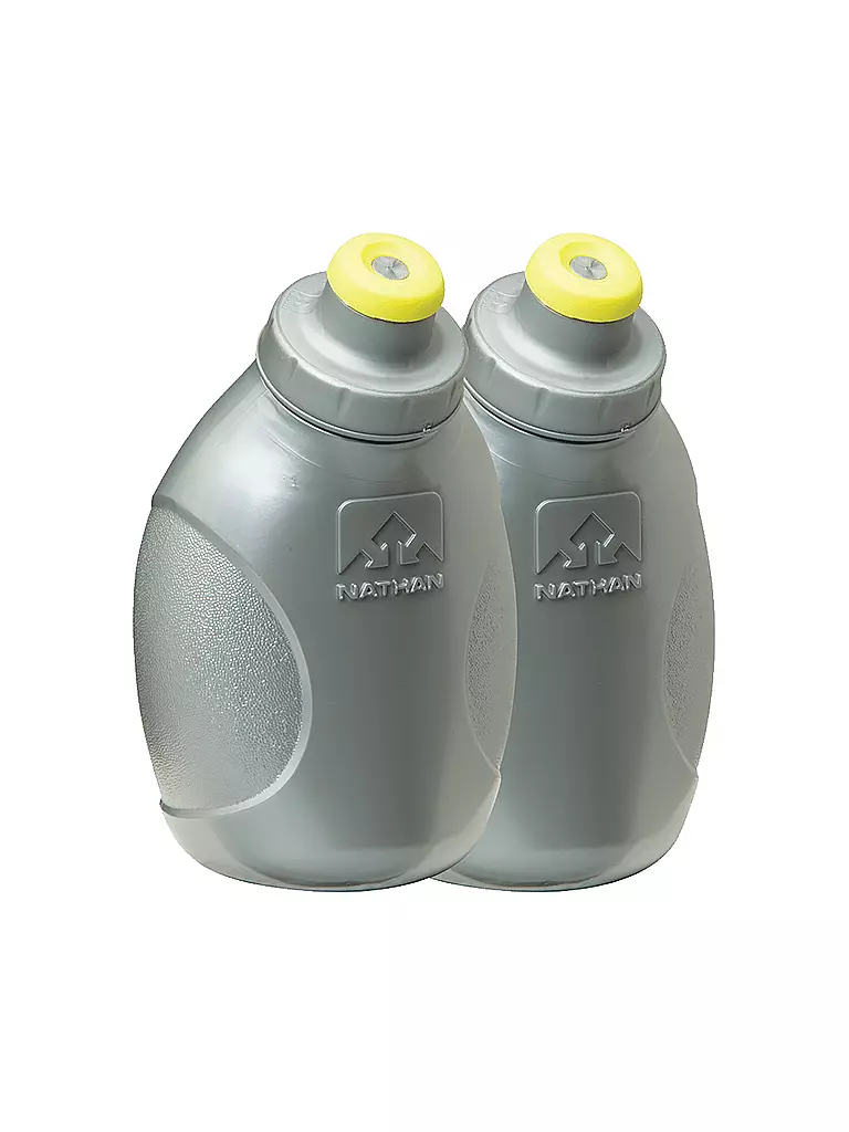 NATHAN | Borraccia con tappo push-pull, confezione da 2 | Grigio