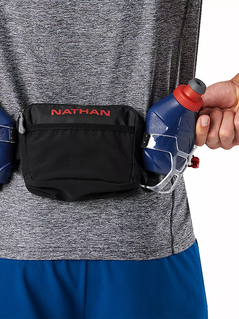 NATHAN | Cintura da idratazione Trail Mix Plus 2 600ml | Nero