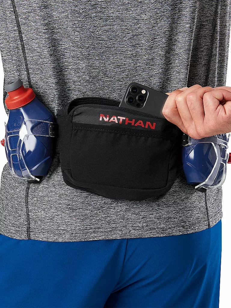 NATHAN | Cintura da idratazione Trail Mix Plus 2 600ml | Nero