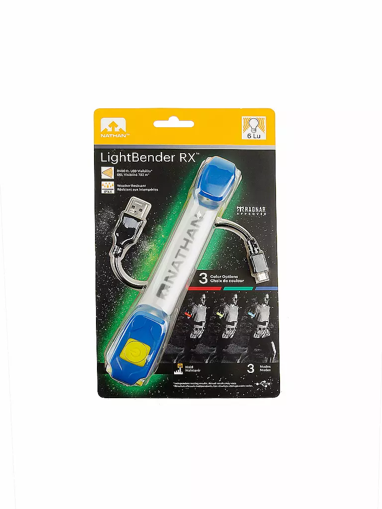 NATHAN | Fascia da braccio Light-Bender RX | Giallo