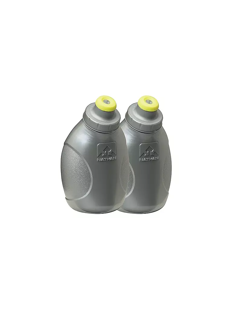 NATHAN | Push Pull Cap Flasks confezione da 2 | Grigio