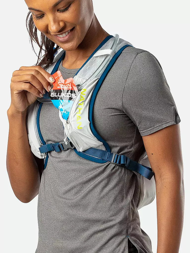 NATHAN | Trinkrucksack Crossover Pack 5L inkl. 1,5L Blase | Grigio