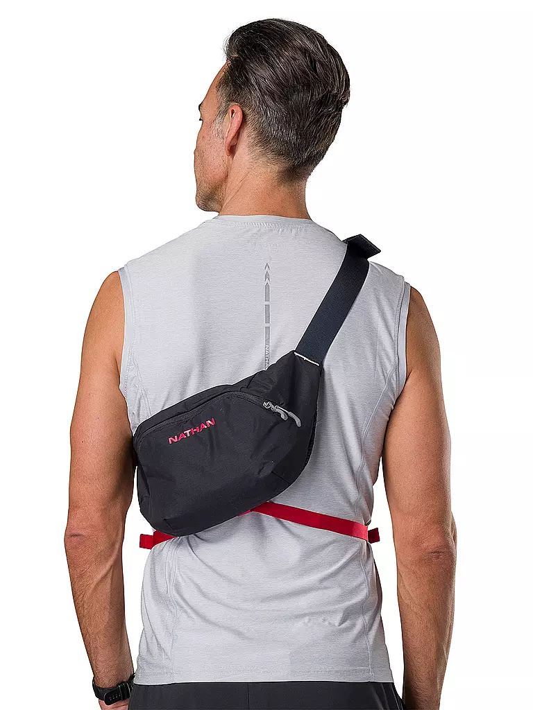 NATHAN | Zaino da corsa Limitless Run Sling 2L | Nero