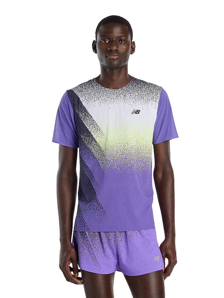 Maglietta da running da uomo Race Day Ultra Light Printed viola L