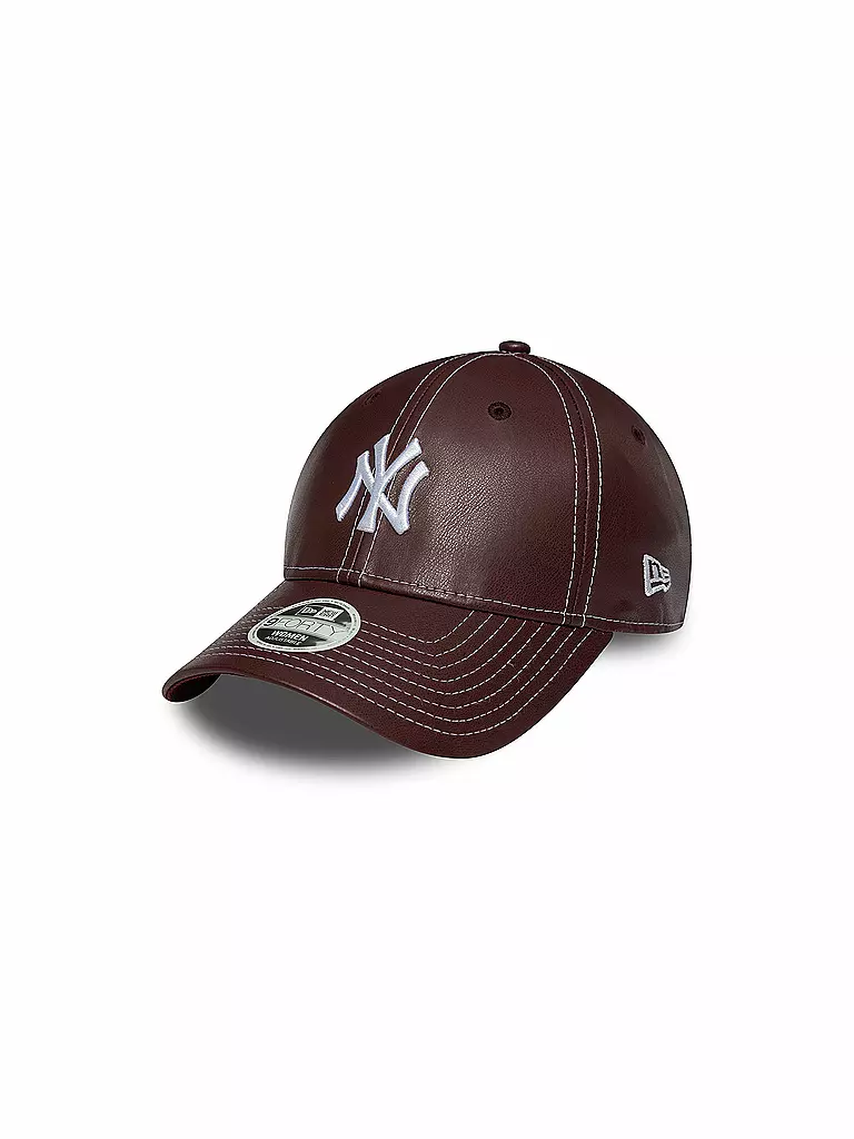 NEW ERA | Cappellino da donna MLB Topstitch PU 9FORTY | Rosso scuro