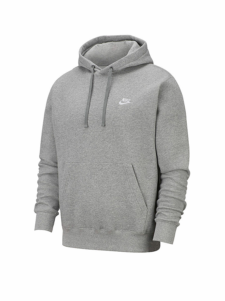 Felpa con cappuccio da uomo Sportswear Club Fleece grigio L