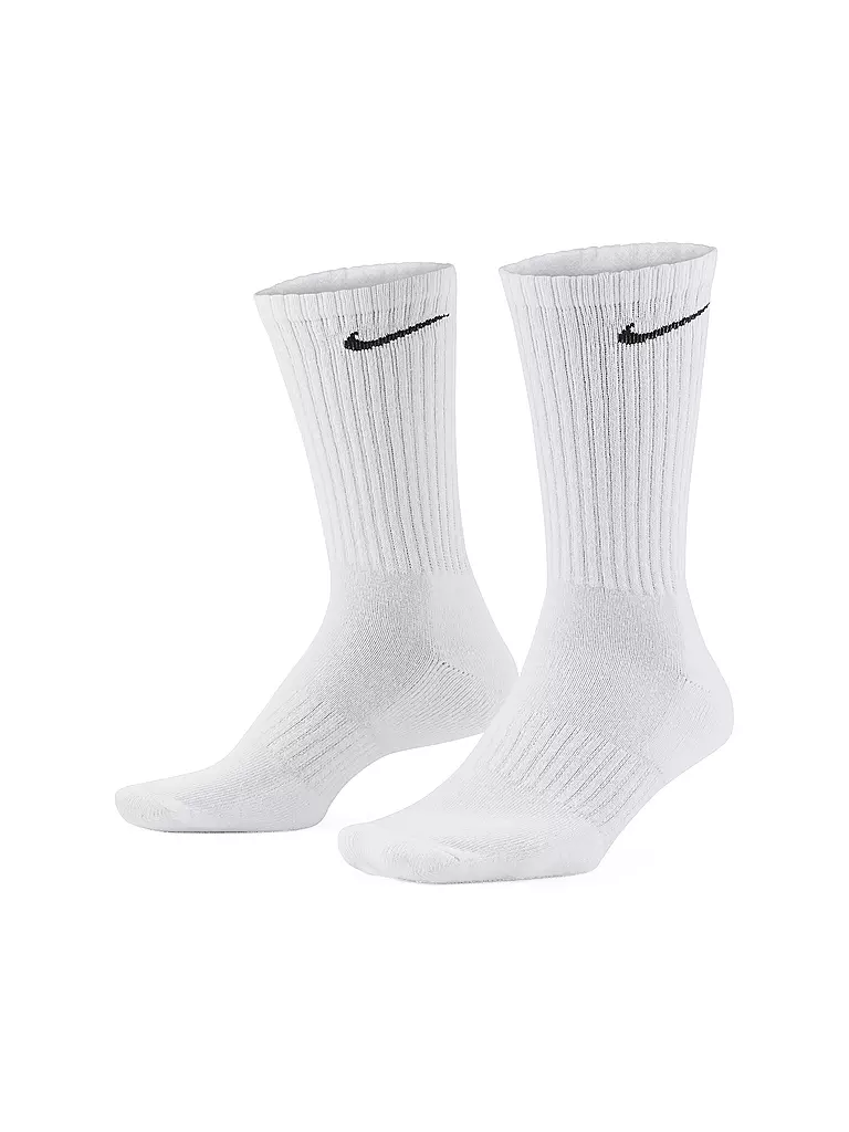 NIKE | Confezione da 3 paia di calzini Everyday Cushion Crew Regular | Bianco