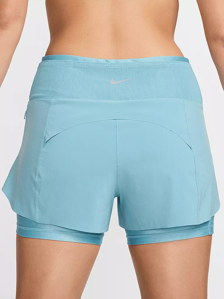 NIKE | Damen 2in1 Laufshort Dri-FIT Swift | Blu chiaro