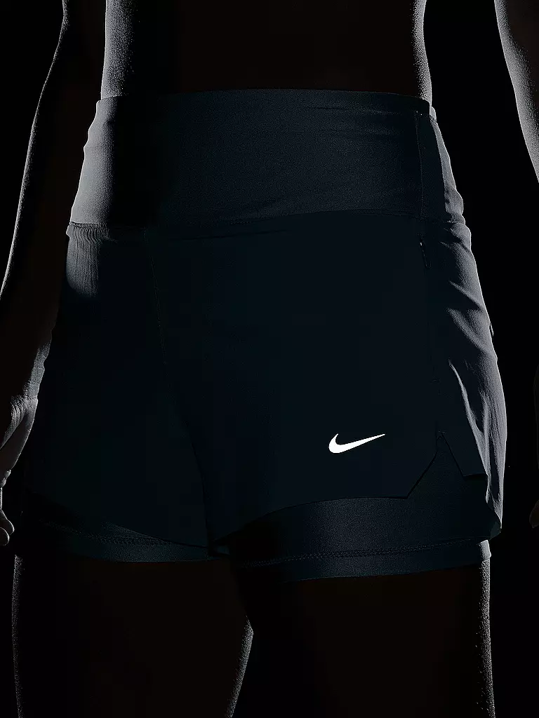 NIKE | Damen 2in1 Laufshort Dri-FIT Swift | Blu chiaro