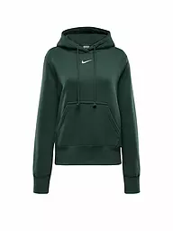 NIKE | Damen Fitnesshoodie Sportswear Phoenix Fleece | Verde scuro