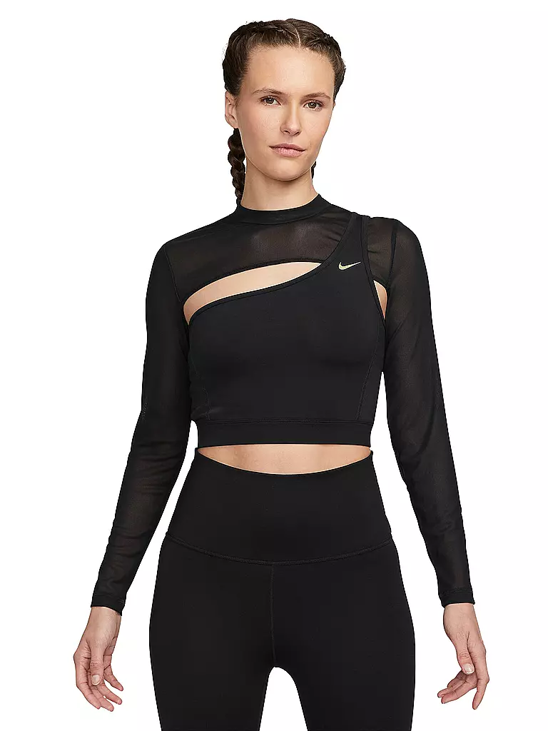 NIKE | Damen Fitnessshirt Pro | Nero