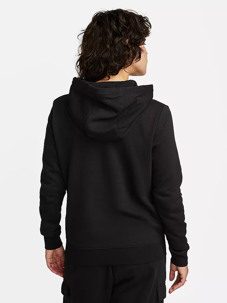 NIKE | Damen Kapuzenpullover Sportswear Club Fleece | Nero