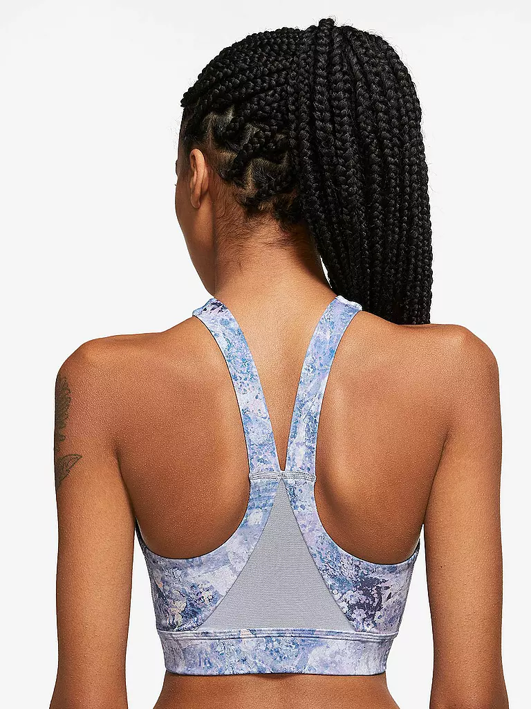 NIKE | Damen Sport-BH Dri-FIT Swoosh Medium Support | Blu