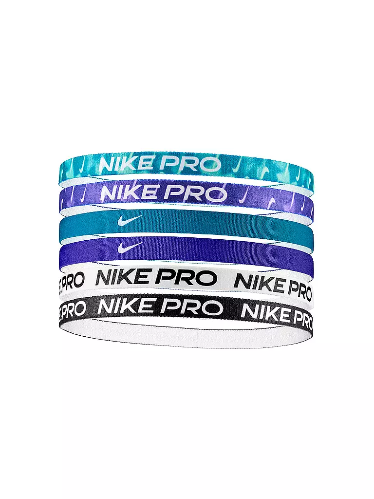 NIKE | Fasce per capelli da donna, confezione da 6, stampate | Verde scuro